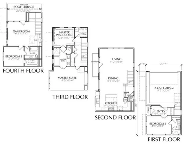 Townhouse Plan E2237 A2.1R