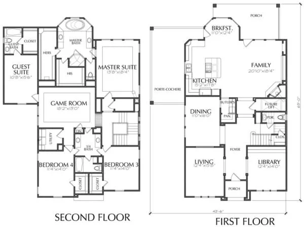 Two Story House Plan E3276