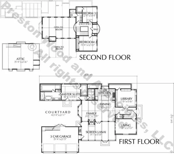 Two Story House Plan D9021