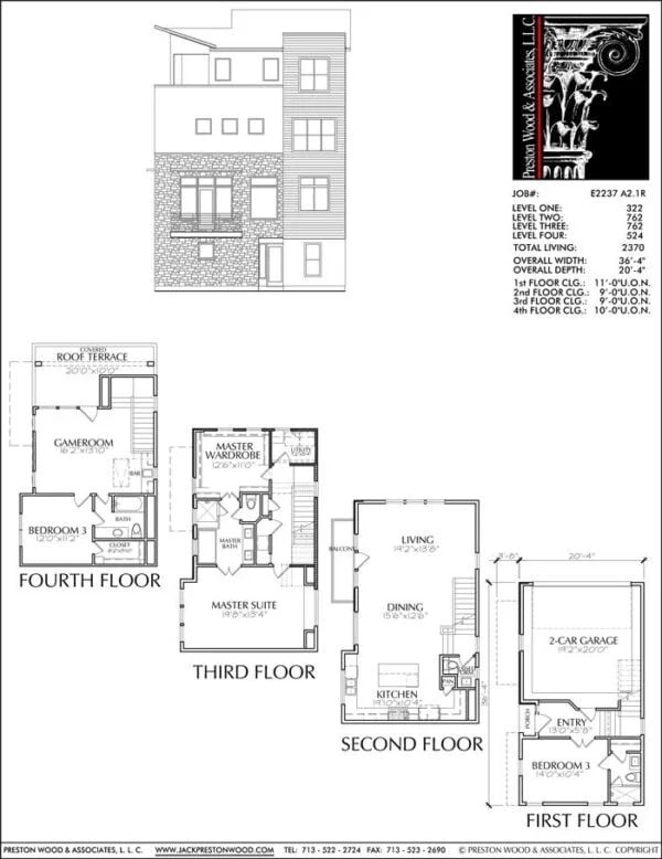 Townhouse Plan E2237 A2.1R