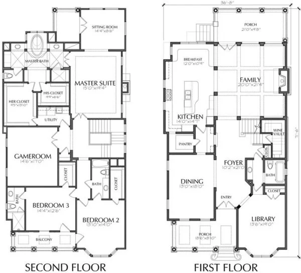 Urban House Plan D5203 3923