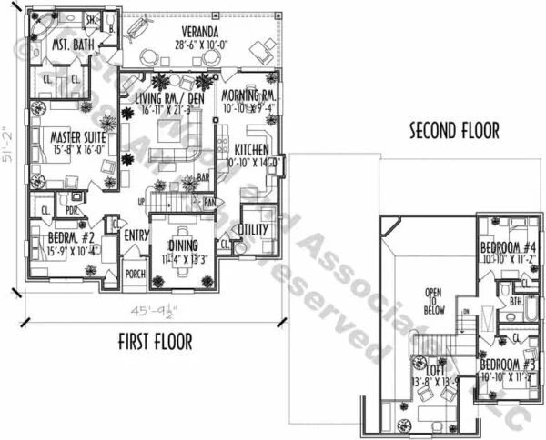 Two Story House Plan C5267