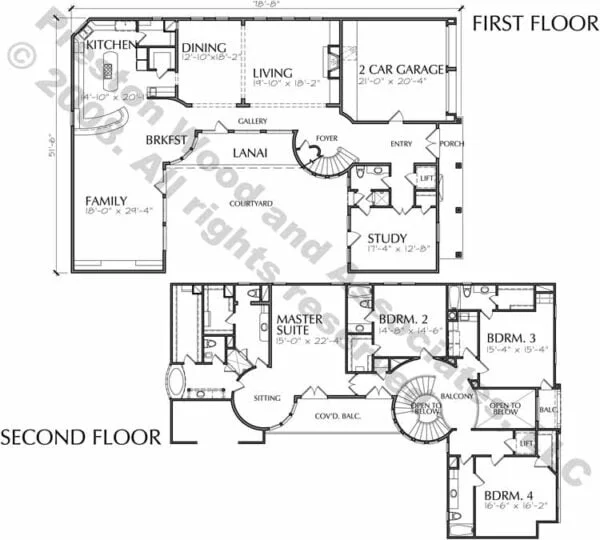 Two Story Home Plan D1129