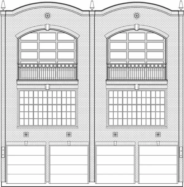 Duplex Townhouse Plan C9016 A & B