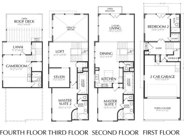 Townhouse Plan E1102 G1.1