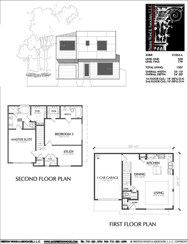 Townhouse Plan E1024 A