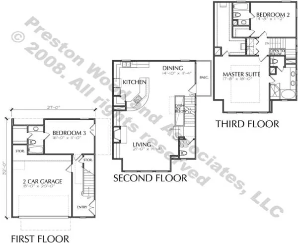 Townhouse Plan D4015 u1