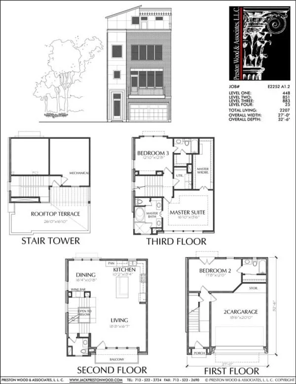 Townhouse Plan E2252 A1.2