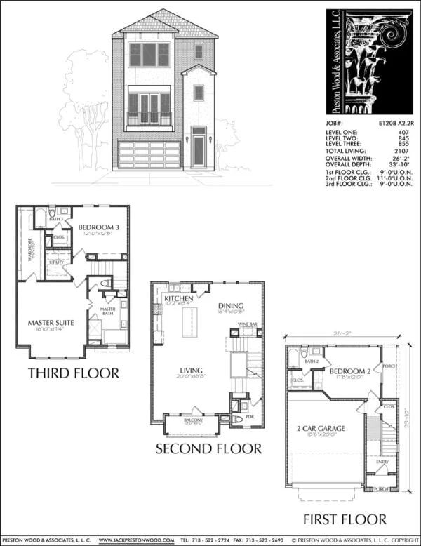 Townhouse Plan E1208 A2.2