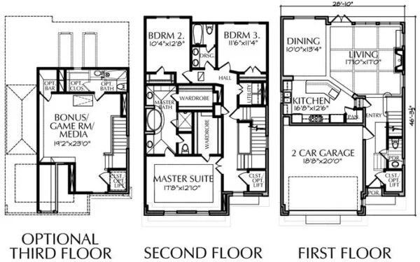 Townhouse Plan E0108 A1.3