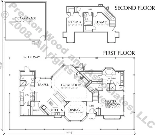 Two Story House Plan C5003