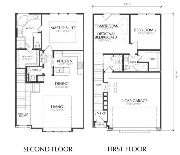 Townhouse Plan E2014 A1.1L