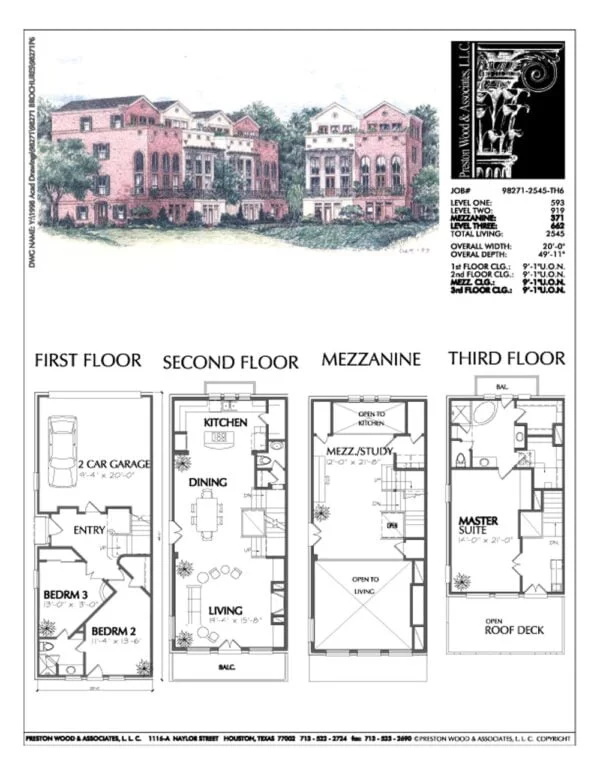 Duplex Townhome Plan C8271 u6