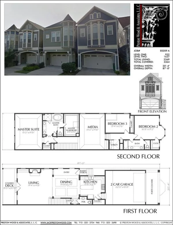 Townhouse Plan E0209 A