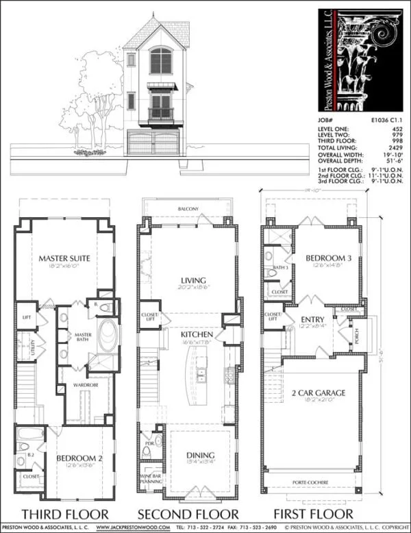 Townhouse Plan E1036 C1.1