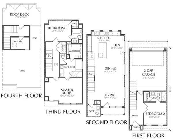 Townhouse Plan E3006 A2.1L