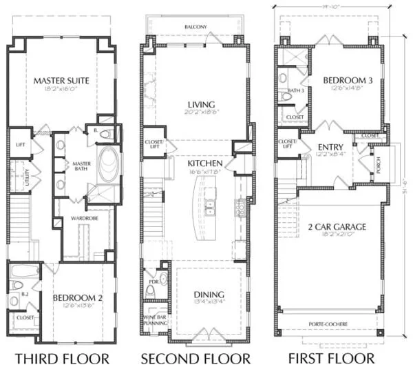 Townhouse Plan E1036 C1.1