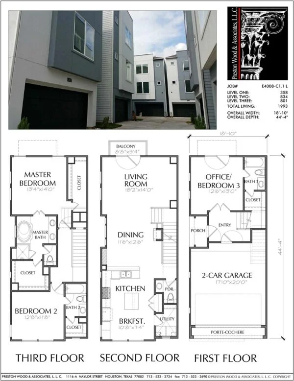 Townhouse Plan E4008 C1.1