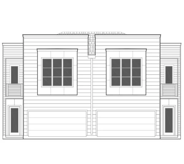 Duplex Townhouse Plan E2136 A1.1