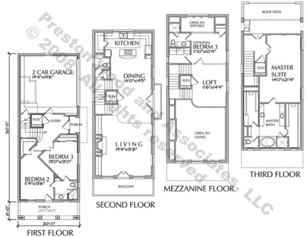 Townhouse Plan D4109 u4