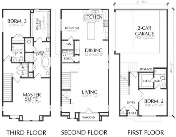 Townhouse Plan E0036 A2