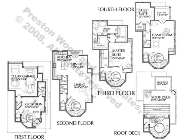 Townhome Plan D5182 Arcos