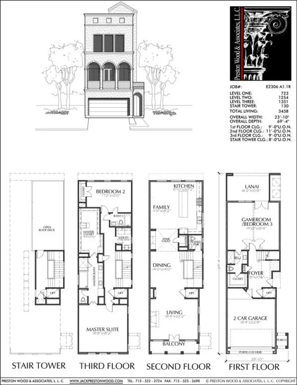 Townhouse Plan E2306 A1.1