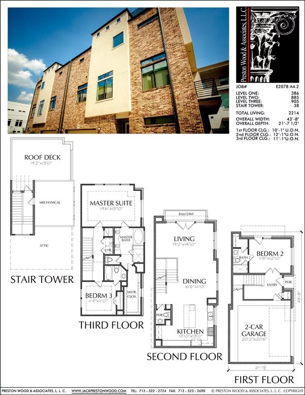 Townhouse Plan E2078 A4.2