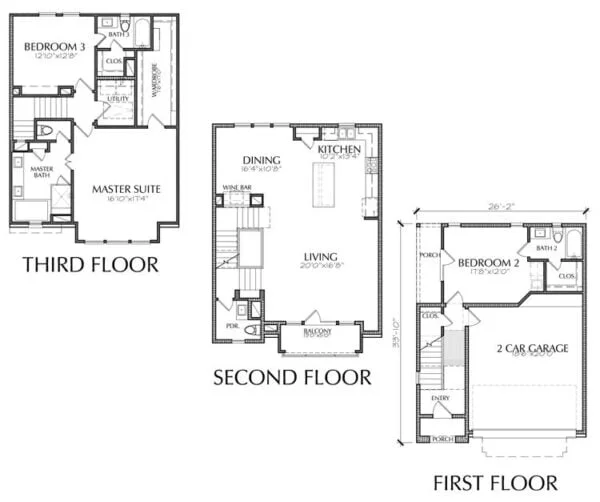 Townhouse Plan E1208 A2.2