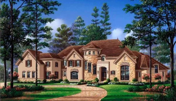 Two Story House Plan D5177