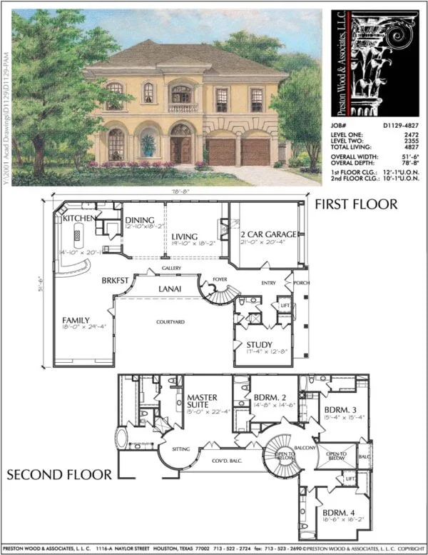 Two Story Home Plan D1129