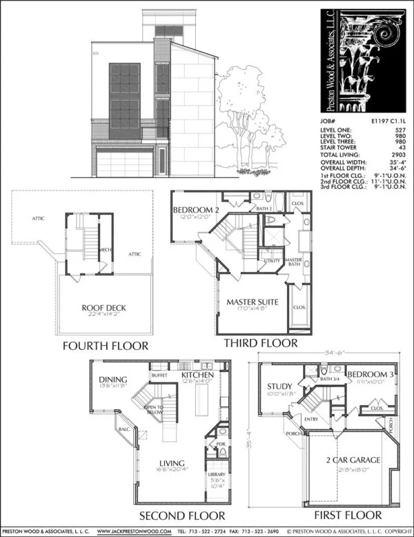 Townhouse Plan E1197 C1.1