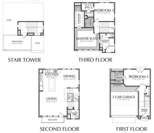 Townhouse Plan E2226 A1.2