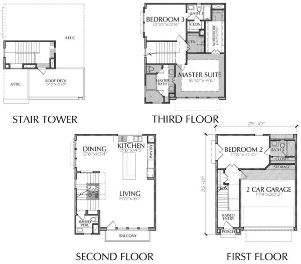 Townhouse Plan E2226 A1.1