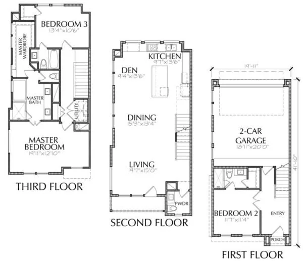 Townhouse Plan E1146 A1.2