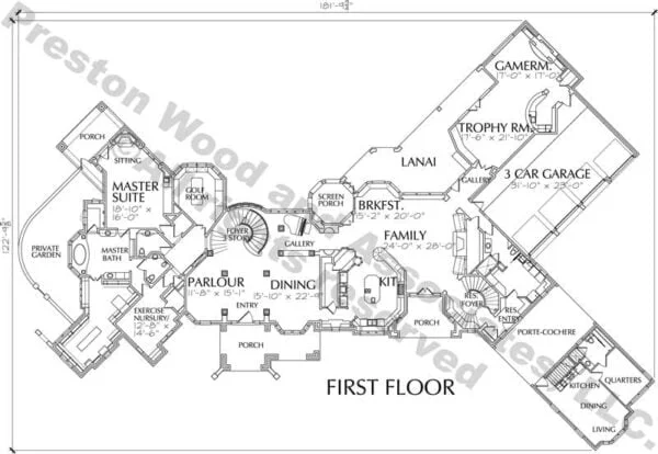 Two Story House Plan C8289