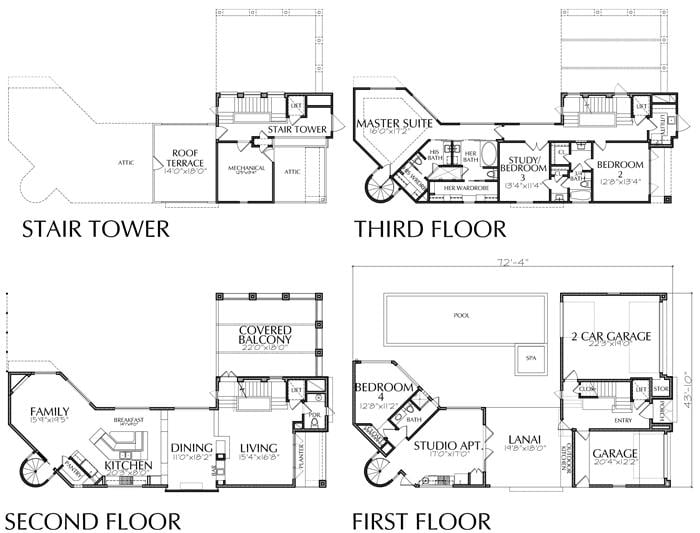 Three Story Floor Plans Viewfloor co