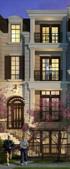Four Story Townhouse Plan E8088 - Strickland
