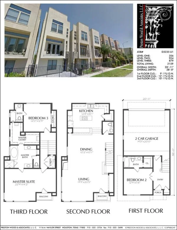 Townhouse Plan D3235 u1