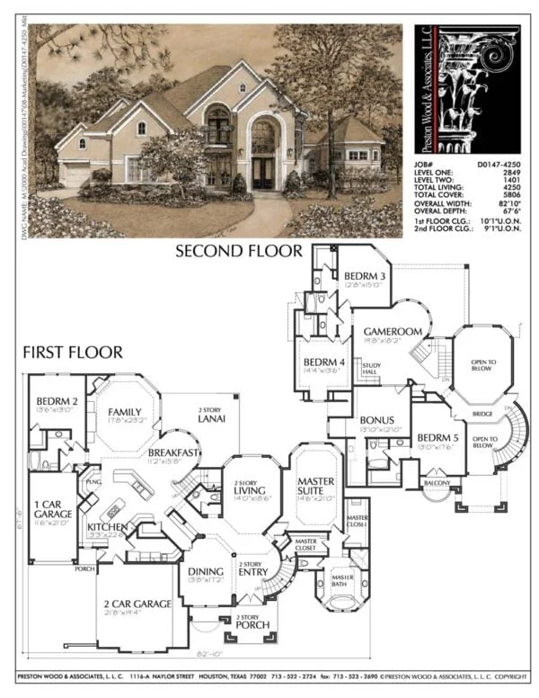 Two Story House Plan D0147