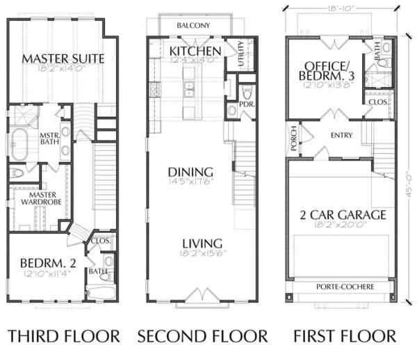 Townhouse Plan E1121