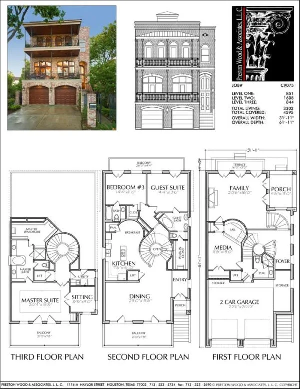 Urban House Plan C9075