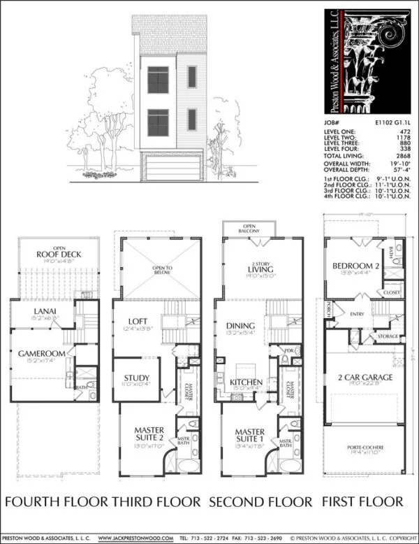 Townhouse Plan E1102 G1.1