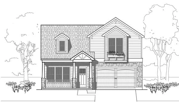 Two Story House Plan E3069