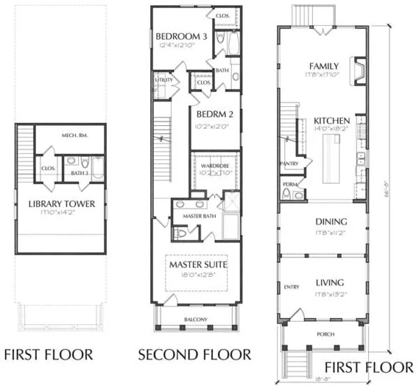 Townhouse Plan E2163 A1.1