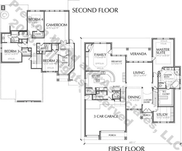 Two Story House Plan C8111