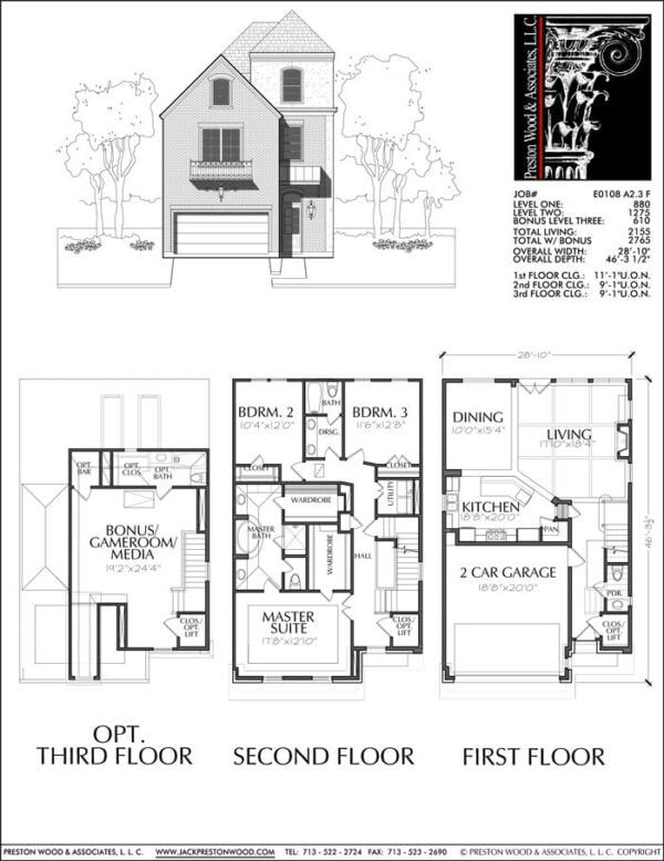 Townhouse Plan E0108 A2.3