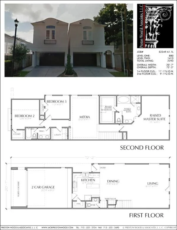 Townhouse Plan E2249 A1.1