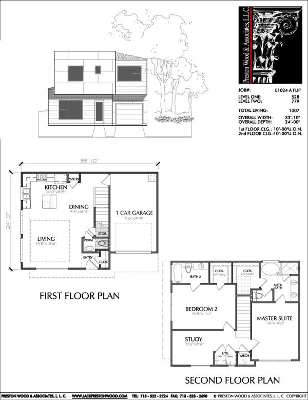 Townhouse Plan E1024 A