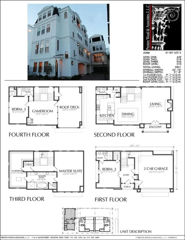 Townhouse Plan E1187 Lot 3